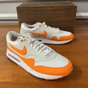 Nike Men Air Max 1 ‘86 OG White Spikeless Golf Shoe DV1403-118 Size 10.5